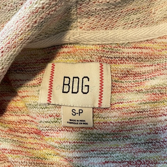 BDG x Urban Outfitters Ellidy Textured Multicolored Hoodie with flared sleeve S - Picture 8 of 8